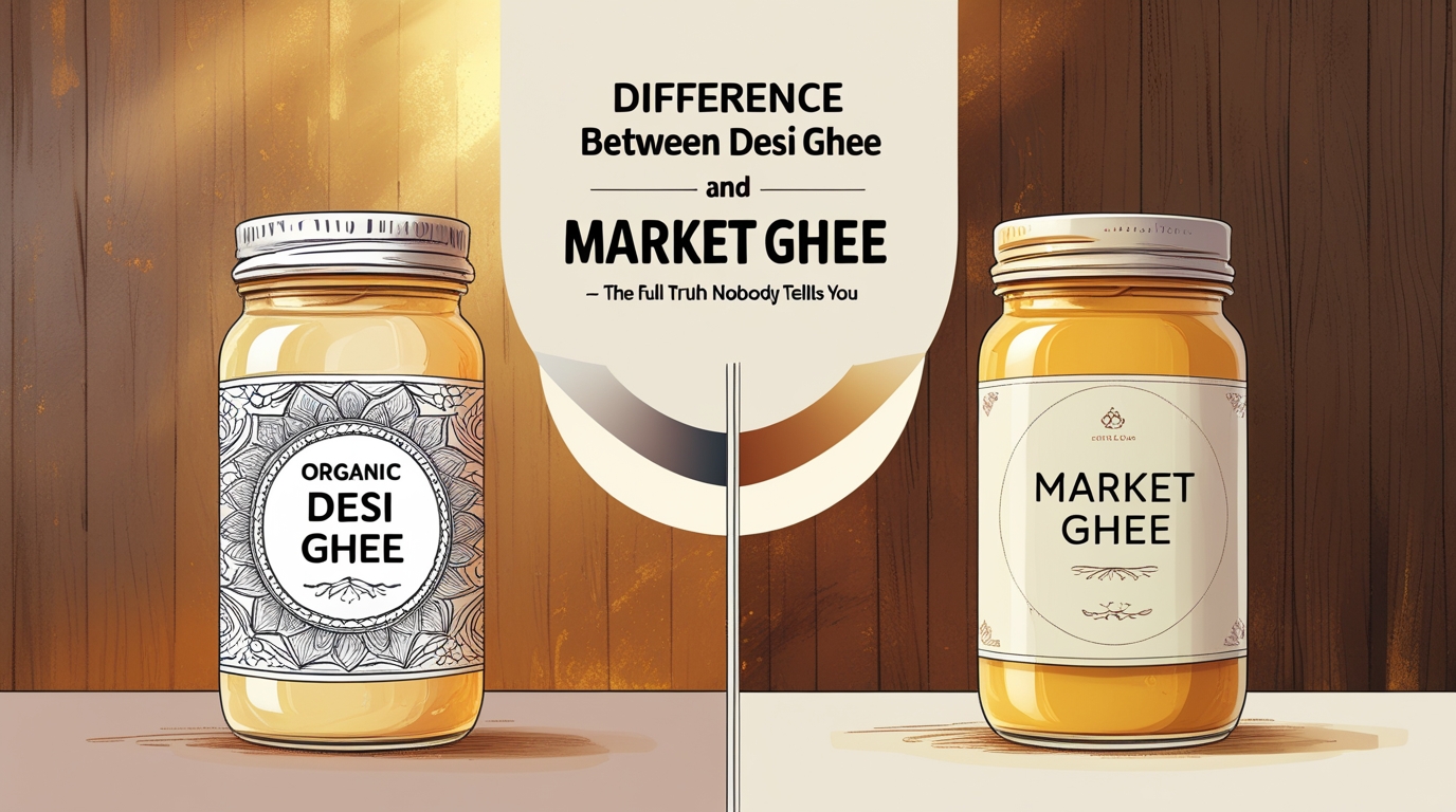 Difference Between Organic Desi Ghee and Market Ghee — The Full Truth Nobody Tells You